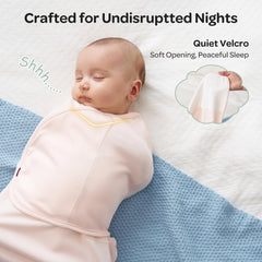 Momcozy swaddles bloom closeup fabric highlights soft material ideal for sensitive newborn skin.