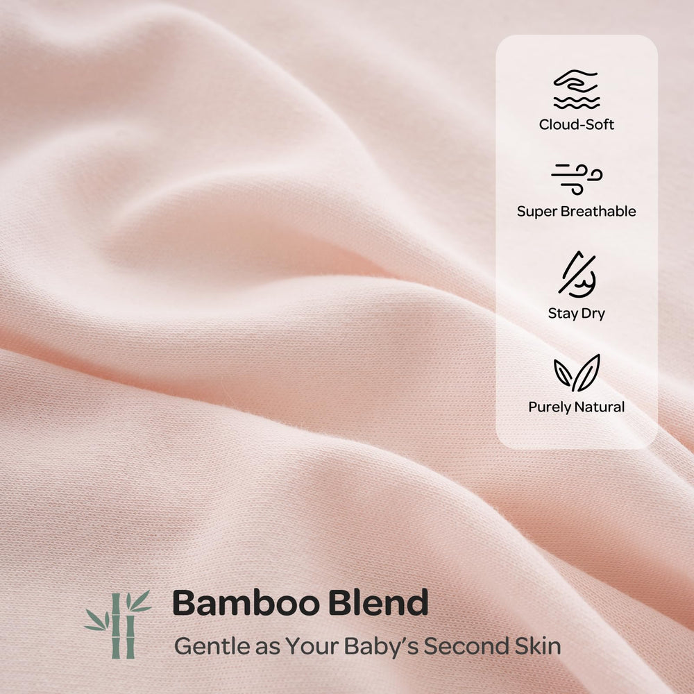 Momcozy swaddles bloom nap-time scene emphasizes breathable fabric.