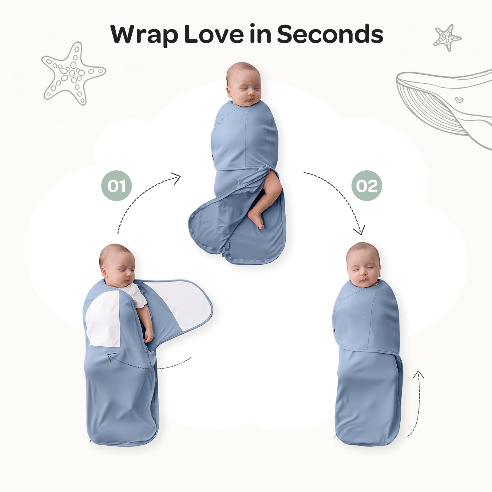 Momcozy Serenity fabric featuring bamboo-viscose blend for breathable night wear.