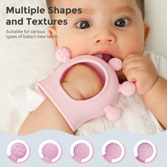 Momcozy BPA-free silicone teether ensures safe chewing