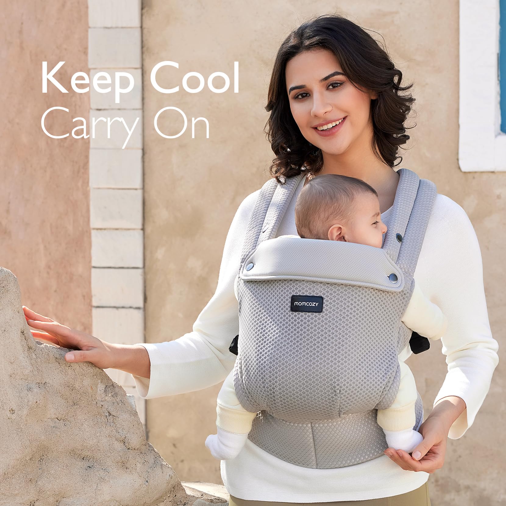 Momcozy three adjustable sizing positions demonstrate growth-friendly design.