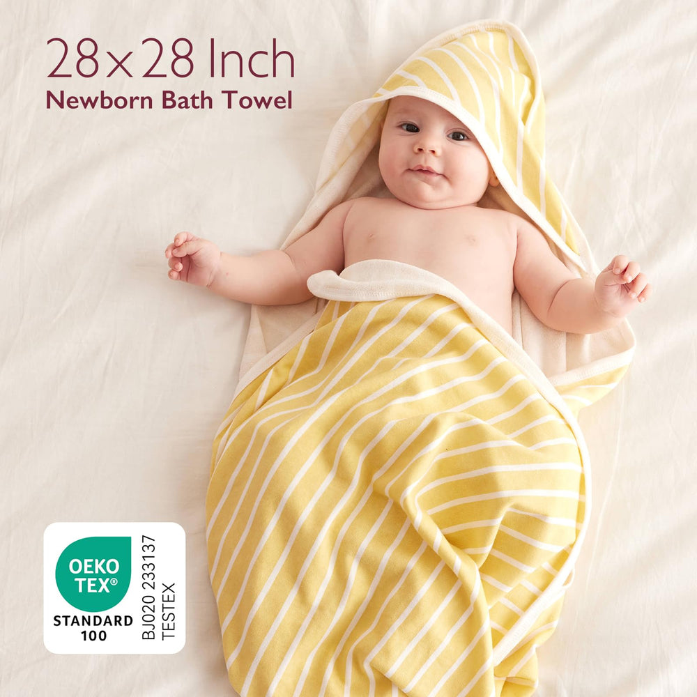 Momcozy 35x35 inches towel provides generous coverage from newborn to toddler.