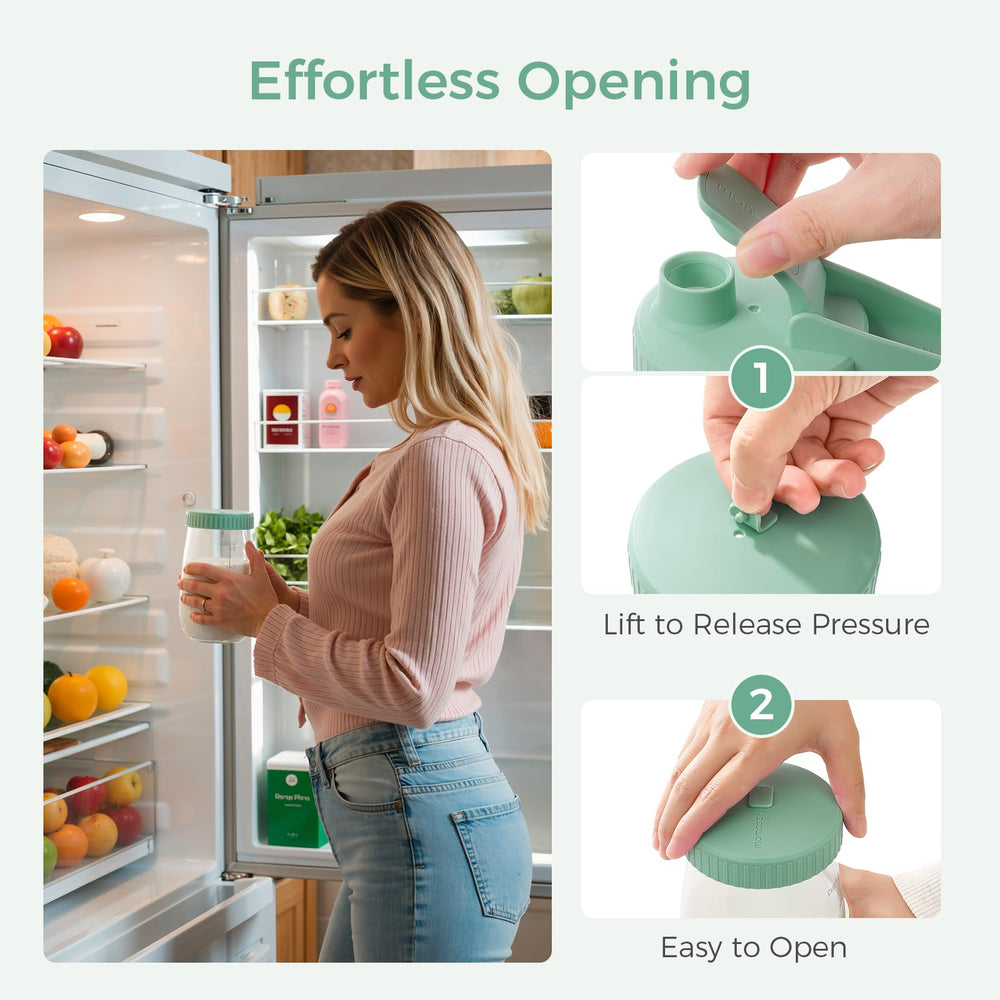 Two 32oz bottles provide organized storage and quick rotation without frequent washing.