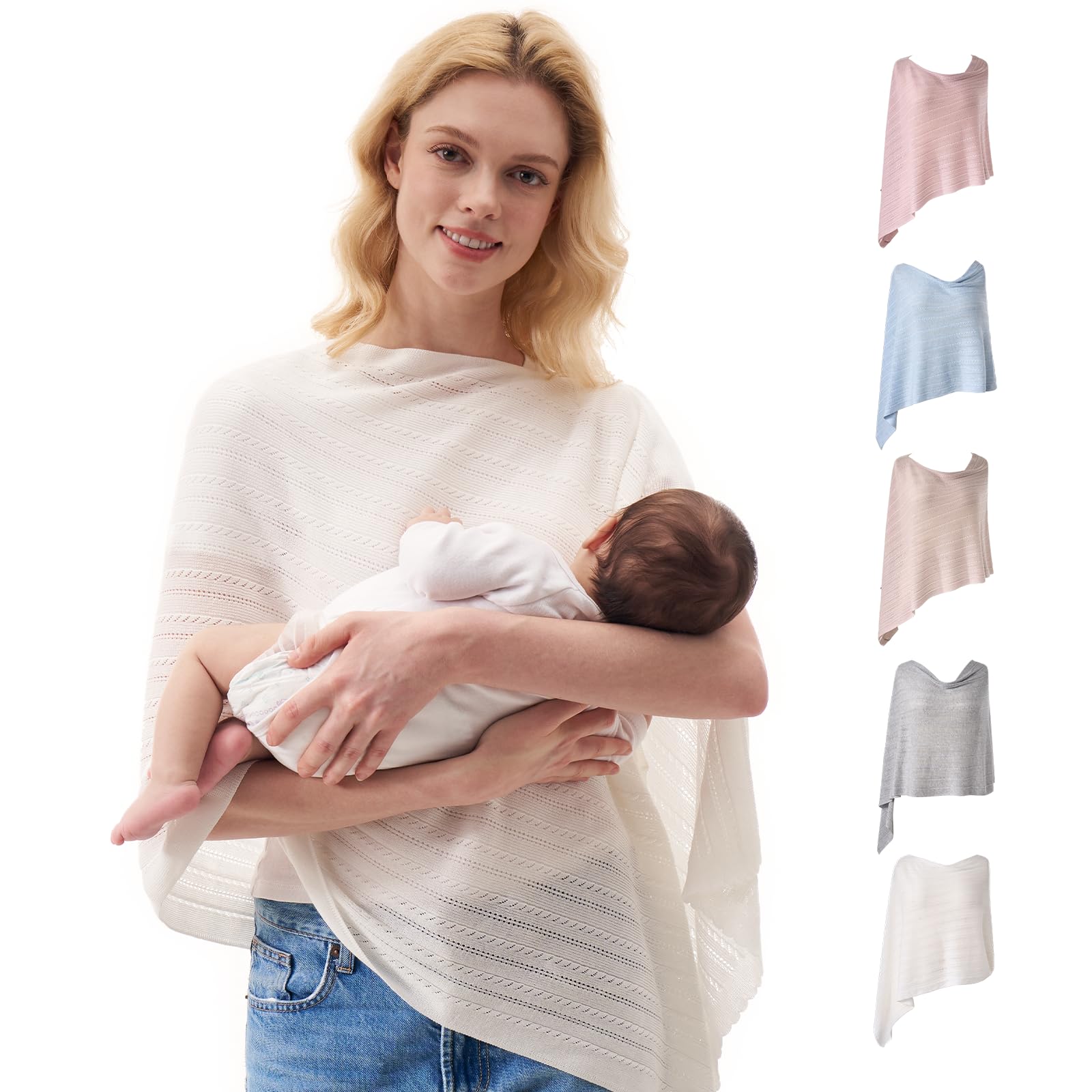Momcozy ultra-light nursing cover lyocell-airflow supports comfortable breastfeeding with breathable fabric.