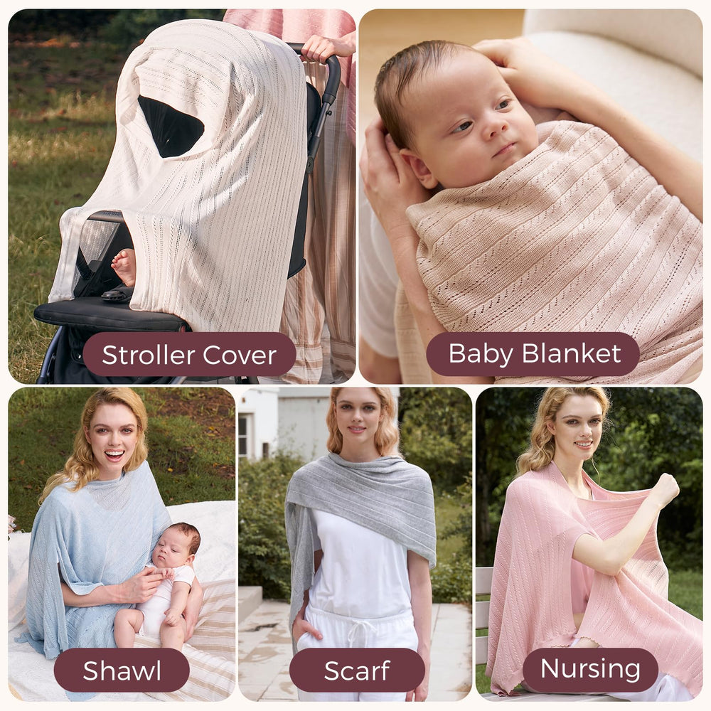 Momcozy Ultra-Light Nursing Cover machine-washable maintaining softness over time.