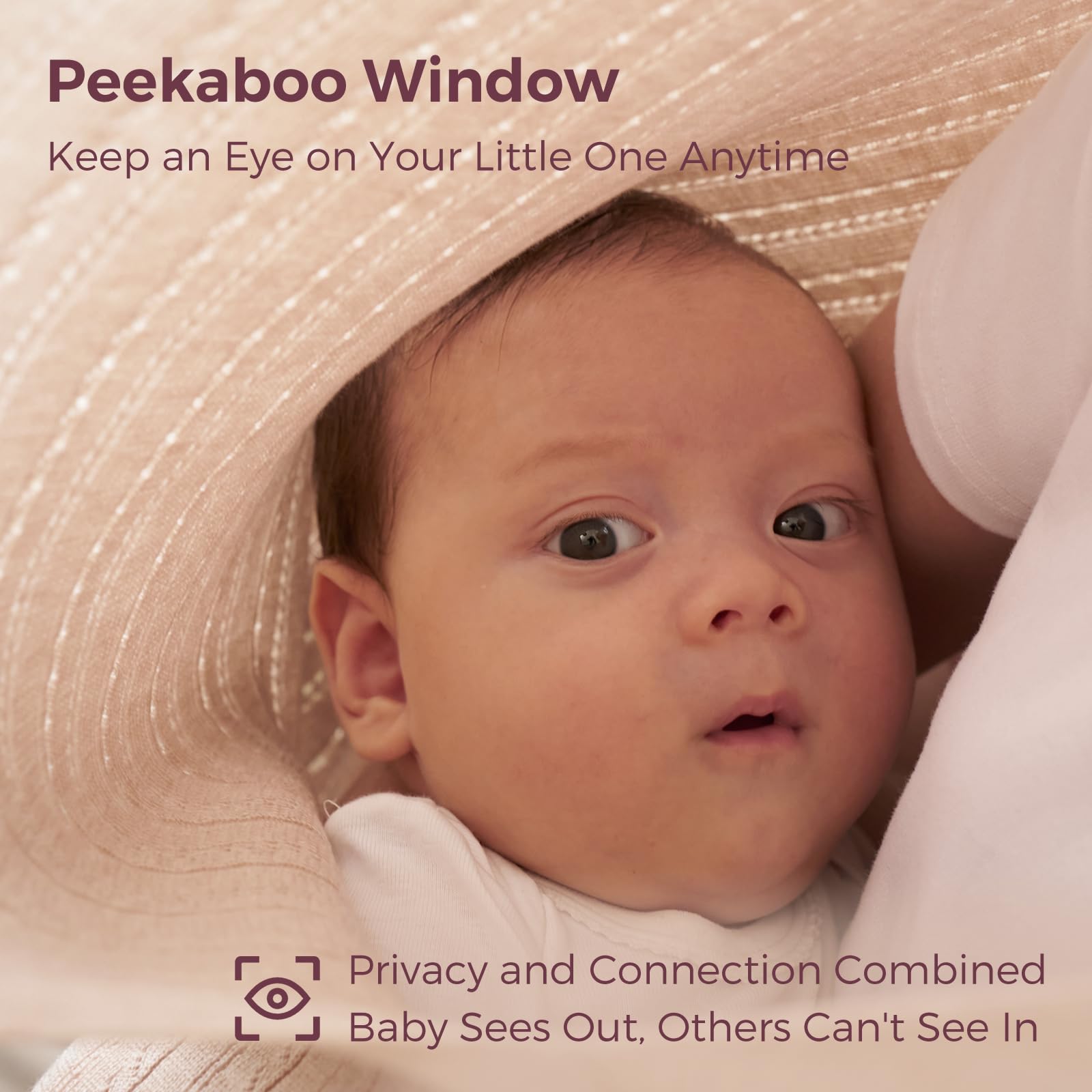 Momcozy Ultra-Light Nursing Cover worn as scarf for versatile coverage.