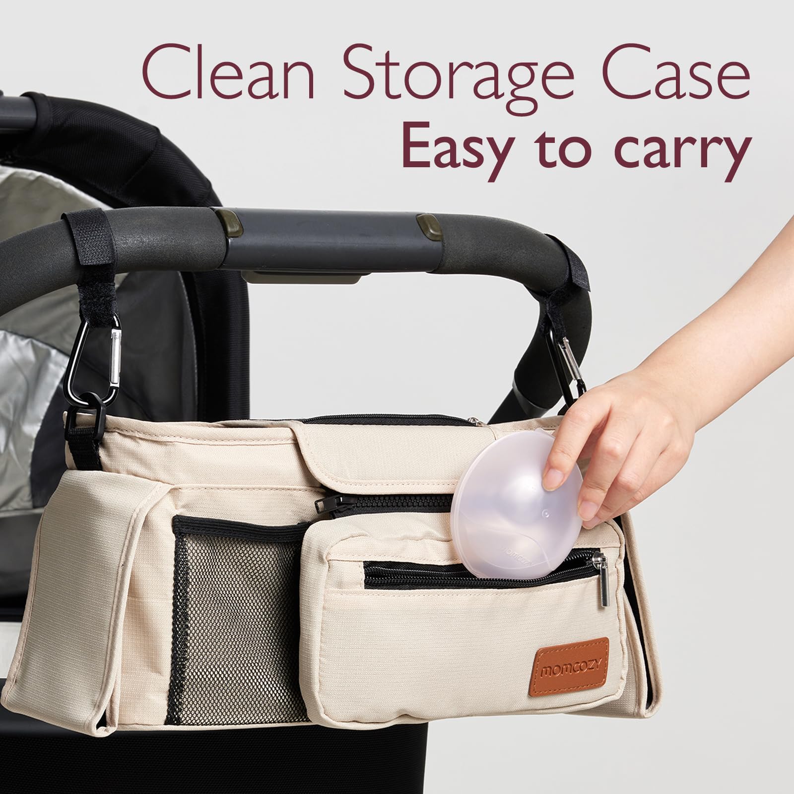 Momcozy Ultra-Thin Nipple Shields travel-ready design for on-the-go feeding