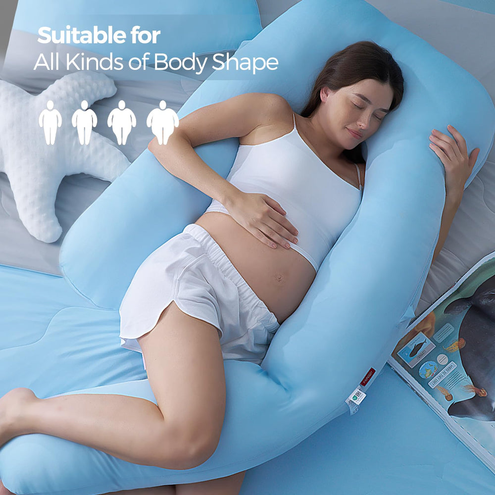 Momcozy packaging and easy-to-handle setup for the pillow