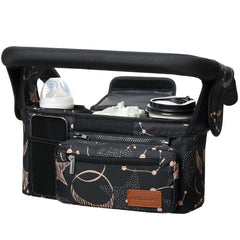 Momcozy universal stroller organizer cup holders keep drinks secure during strolls