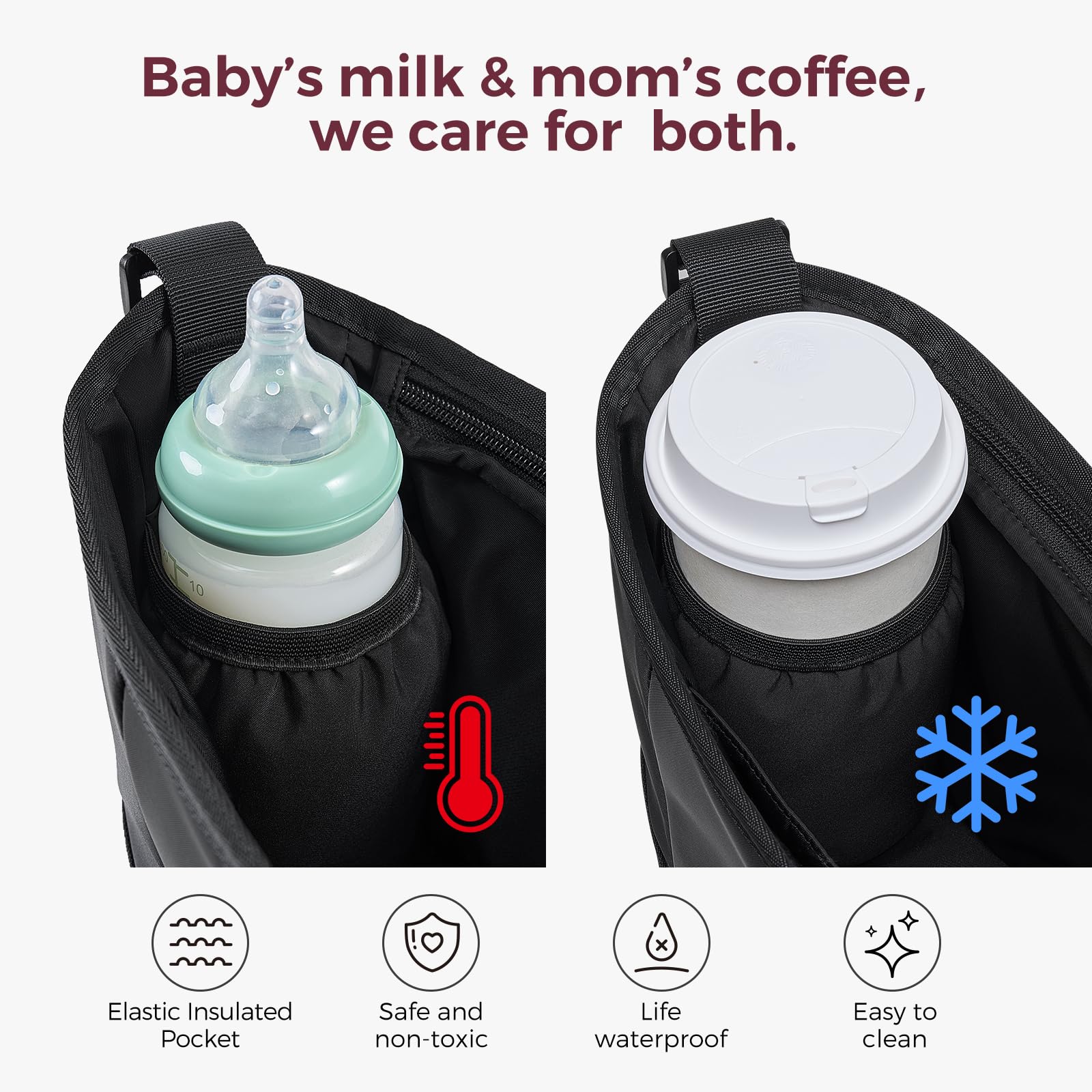 Detachable mini pouch from Momcozy organizer for grab-and-go items on the go