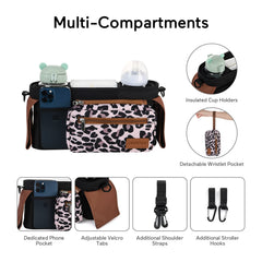 Momcozy detachable phone bag offers secure quick-access device during errands.