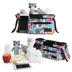 Momcozy universal stroller organizer insulated cup holders keep drinks stable during outings