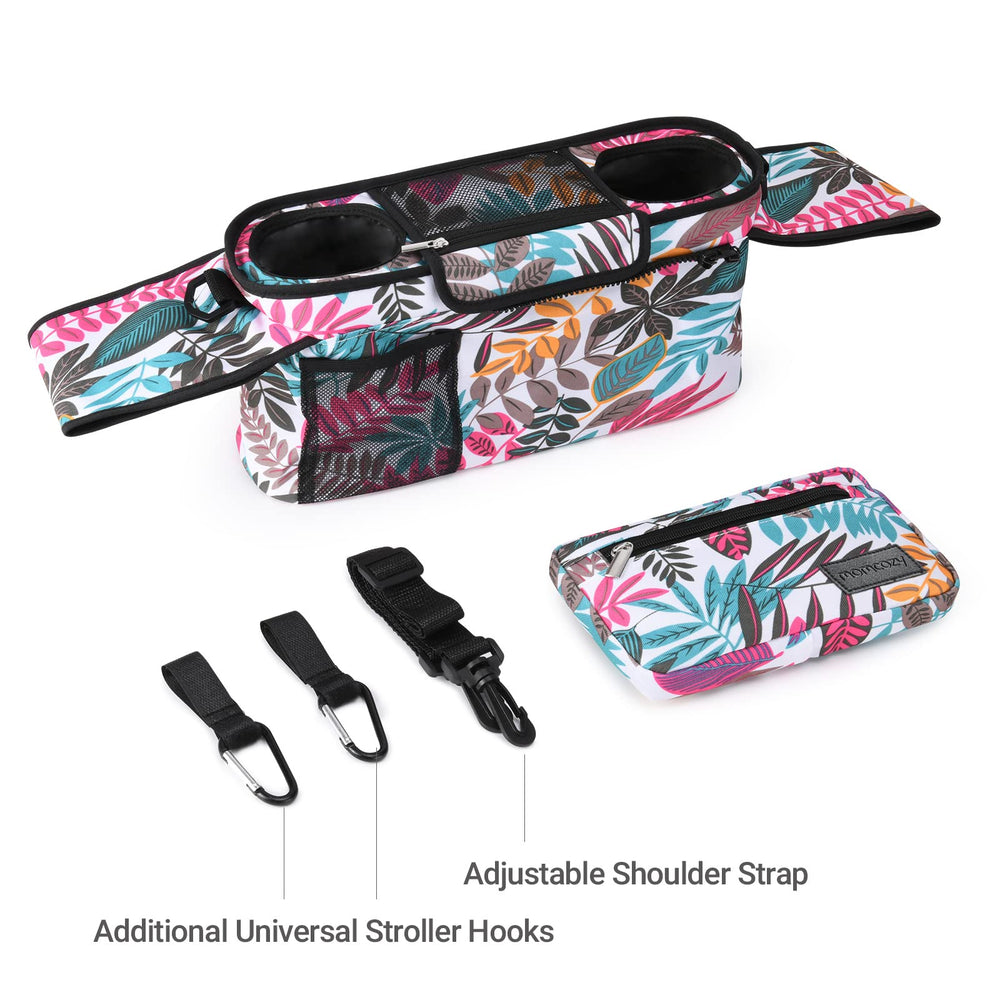 Momcozy universal stroller organizer removable zip pocket for quick grab items