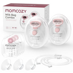 Momcozy wearable milk collection cups pack for hands free pumping and convenience