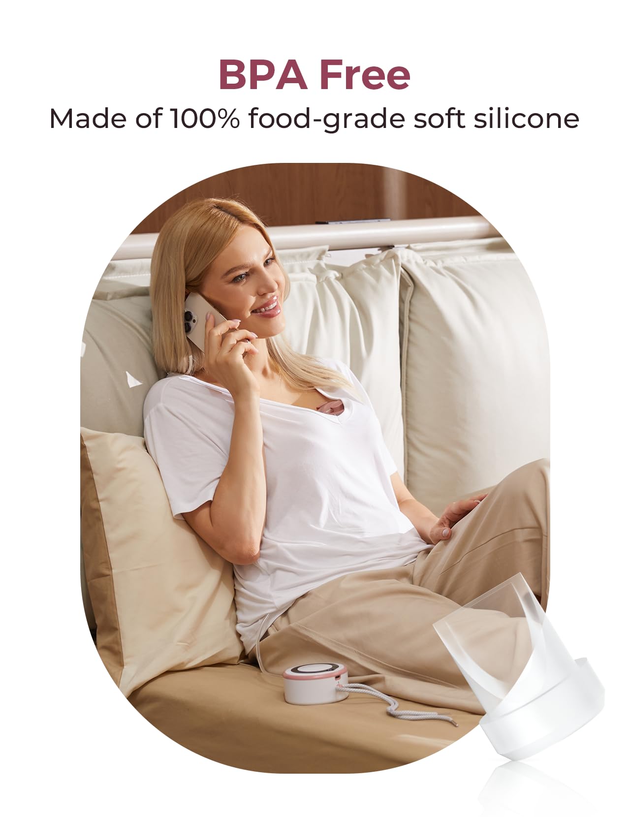 Momcozy wearable pump accessory tubing supports easy cleaning and flexible pumping options.