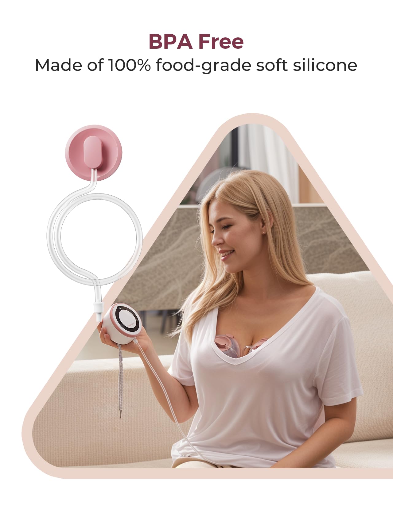 Momcozy wearable pump tubing pack designed for single pumping flexibility.