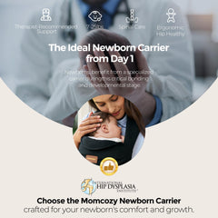 Momcozy WeeSnug cross-back design supports comfortable wear for long outings