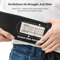 Momcozy WeeSnug ergonomic M-position aids hip-friendly positioning with correct adjustment