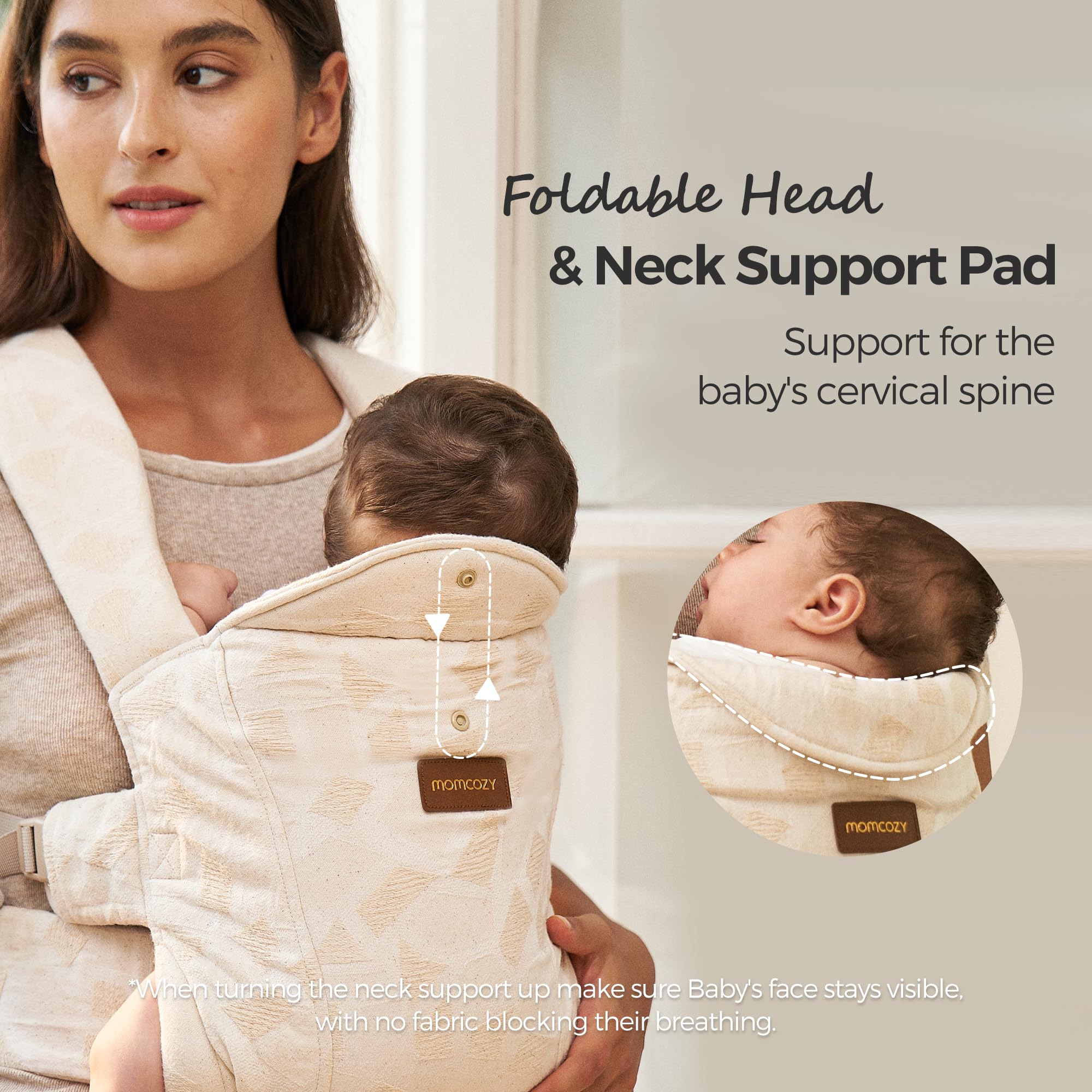 Momcozy WeeSnug jacquard weave texture close-up adds style and durability.
