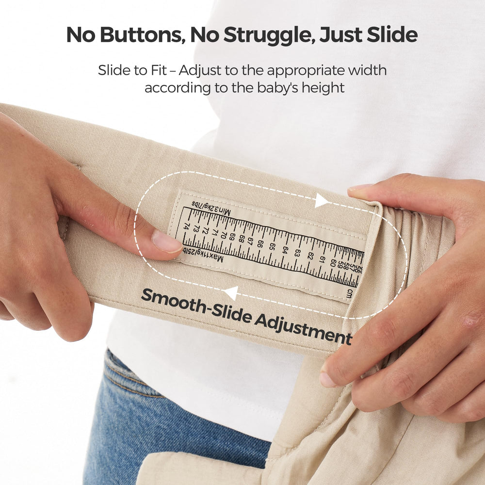 Momcozy WeeSnug soft cotton fabric provides breathable comfort for baby and parent.