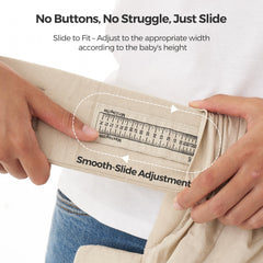 Momcozy WeeSnug soft cotton fabric provides breathable comfort for baby and parent.
