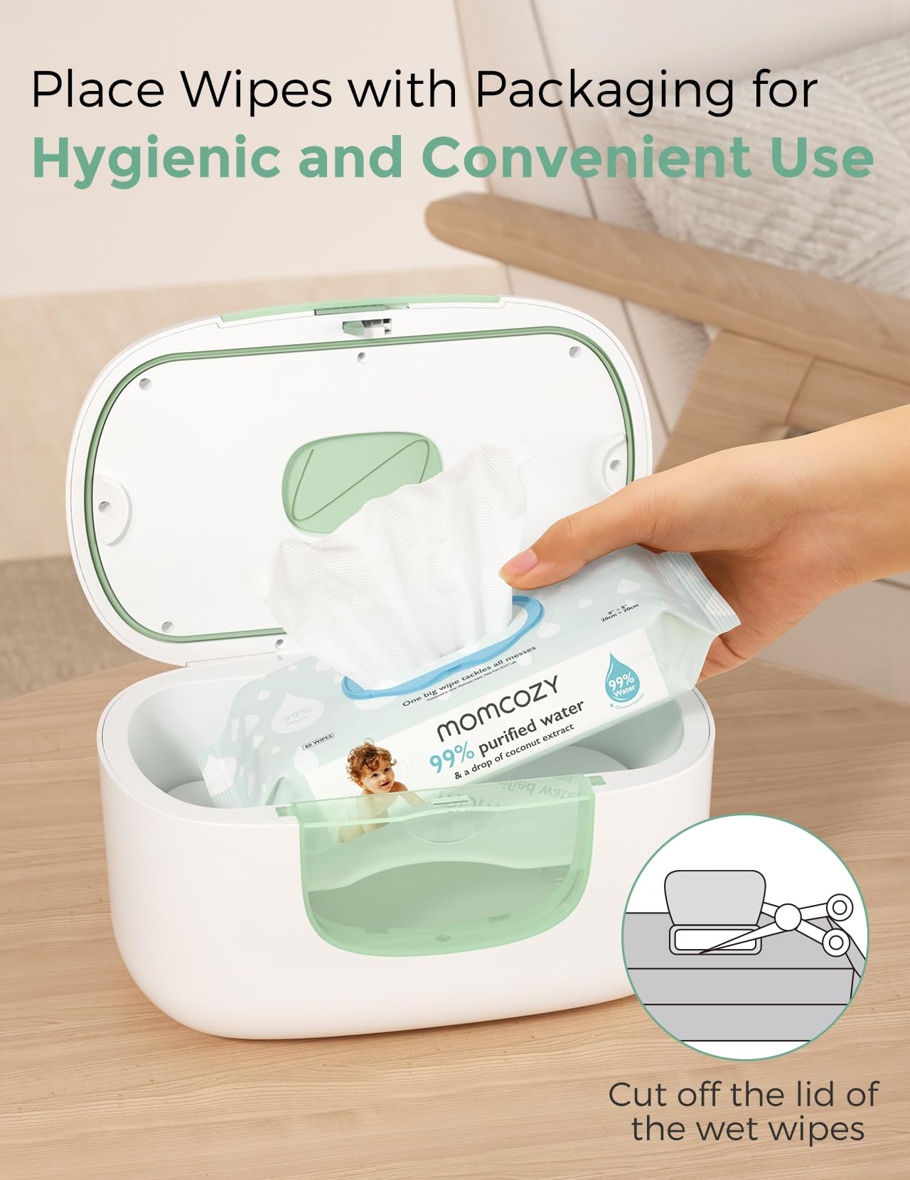 Momcozy wipe warmer maintenance reminder for safe, easy upkeep