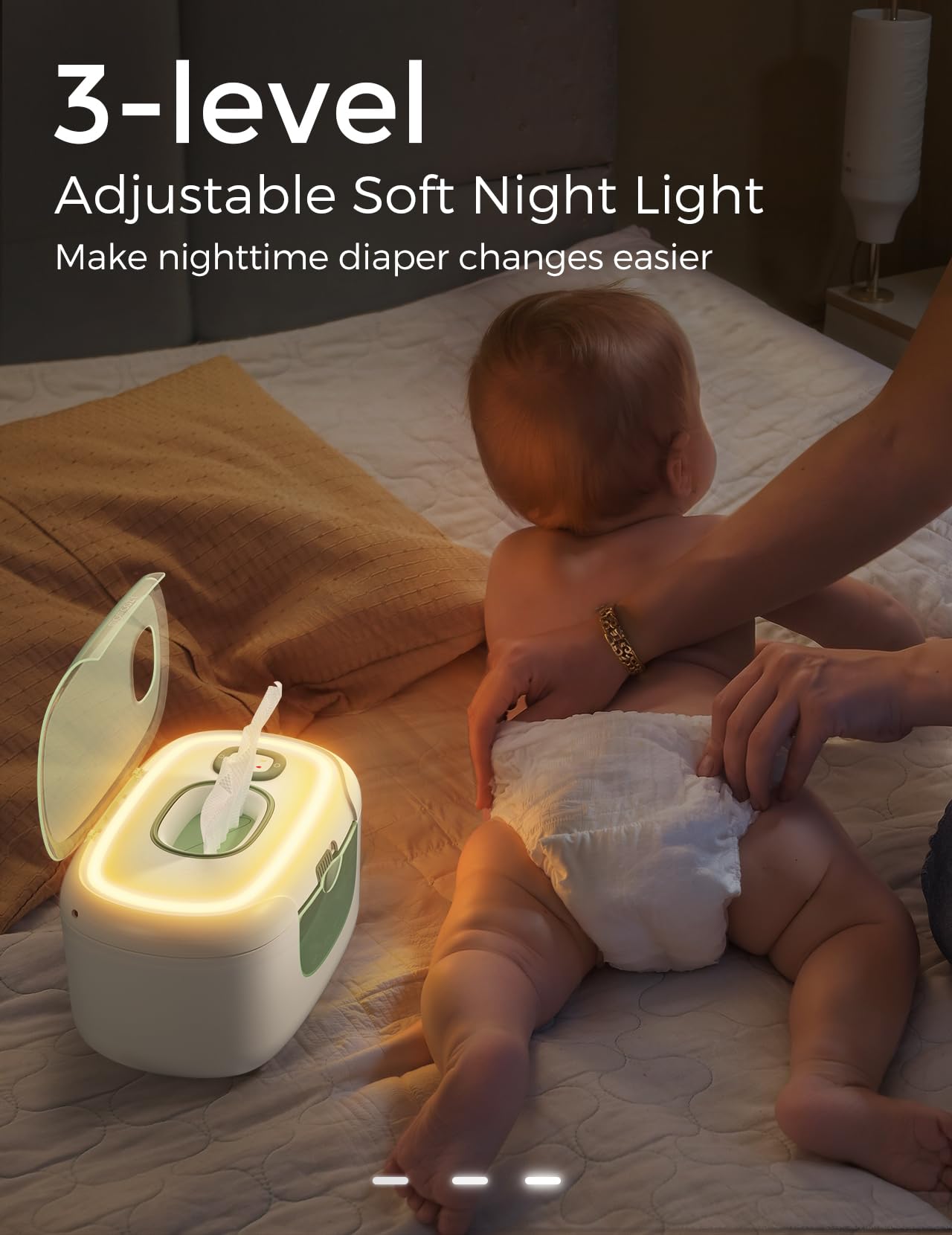 Momcozy wipe warmer silicone seal and lid preserve moisture and warmth