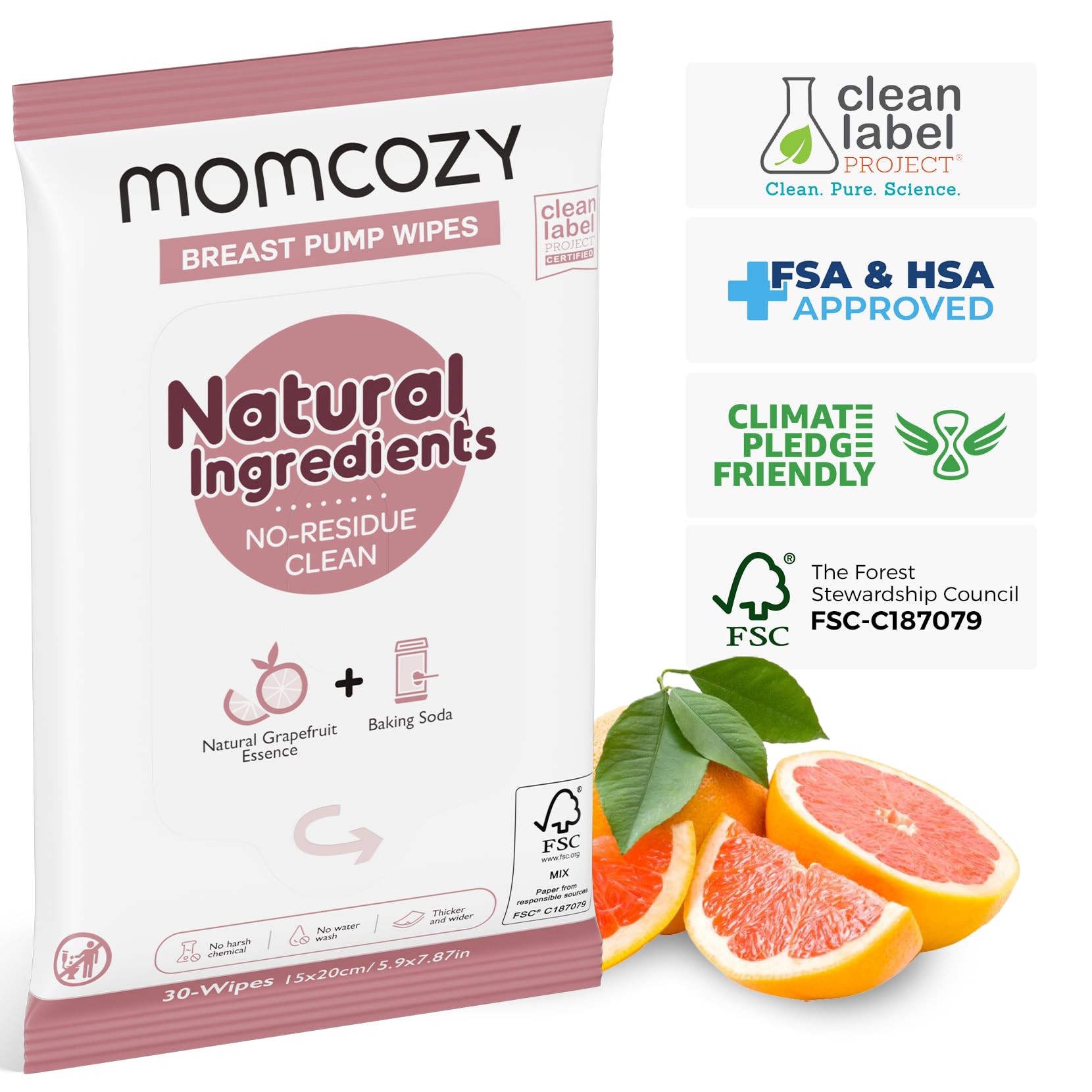 Momcozy wipes resealable cap close-up signals secure storage during travel