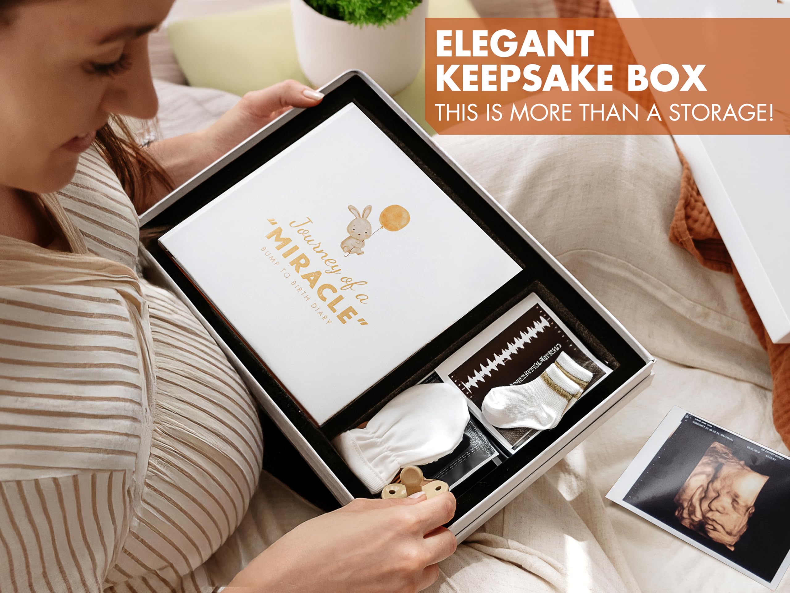 Momentiqa keepsake box stores treasured mementos in one place.