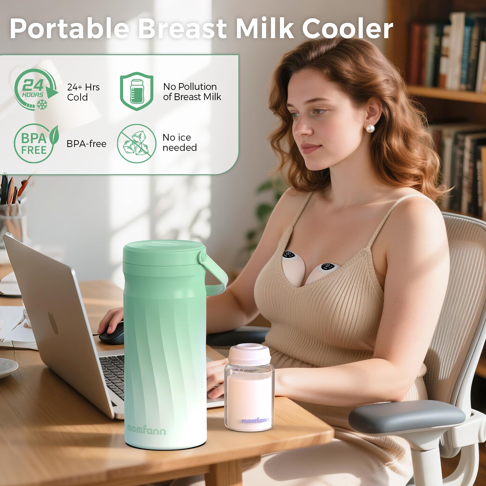 MOMFANN 360 surround cooling provides even cooling for all-around preservation.
