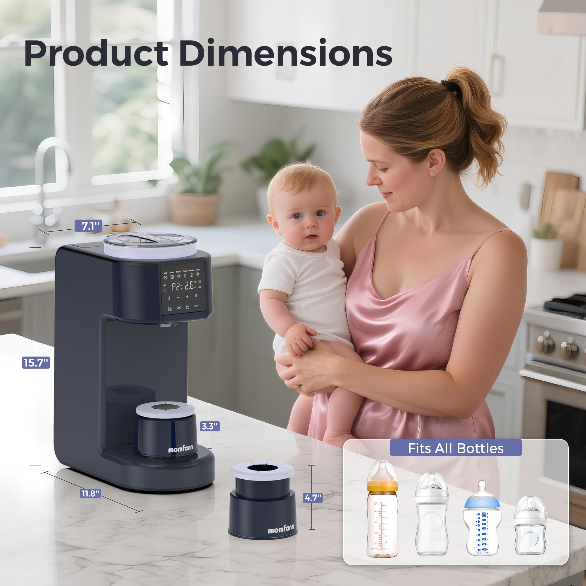 MOMFANN auto-shaking base blends smoothly with hands-free operation.