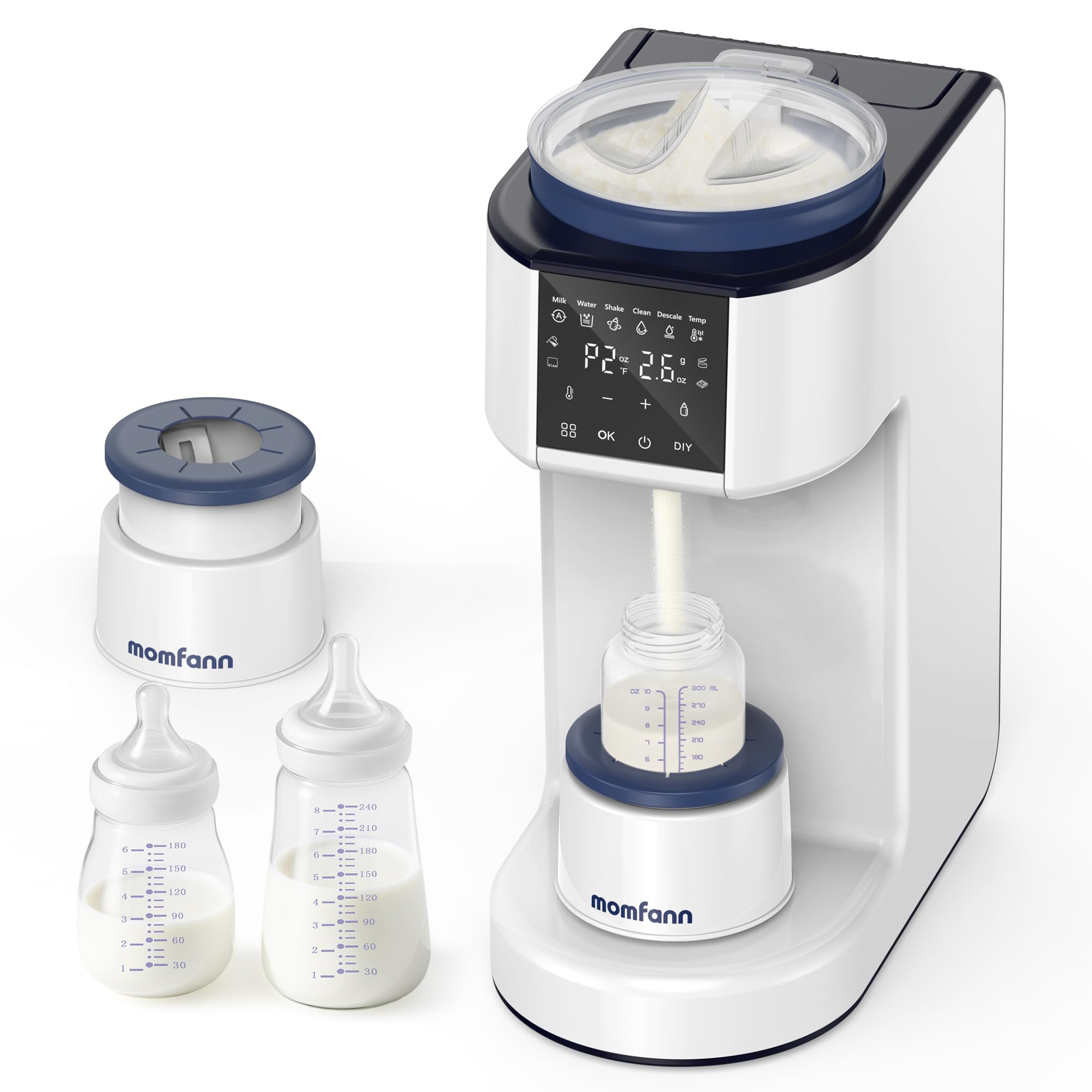 MOMFANN automatic formula maker dispenses precise powder and water for consistent feeds