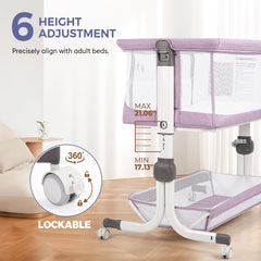 MOMFANN Bassinet soft-sheet emphasizes gentle resting surface for baby.