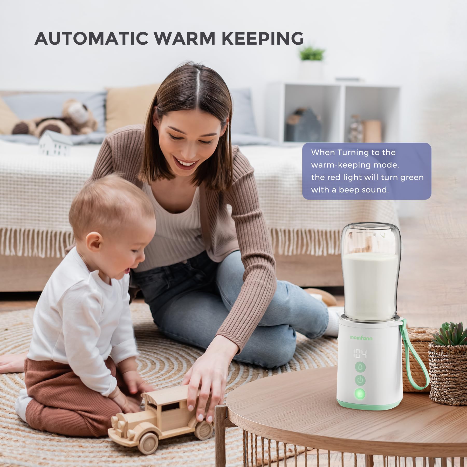 MOMFANN adapters included to fit five brands for bottle compatibility.