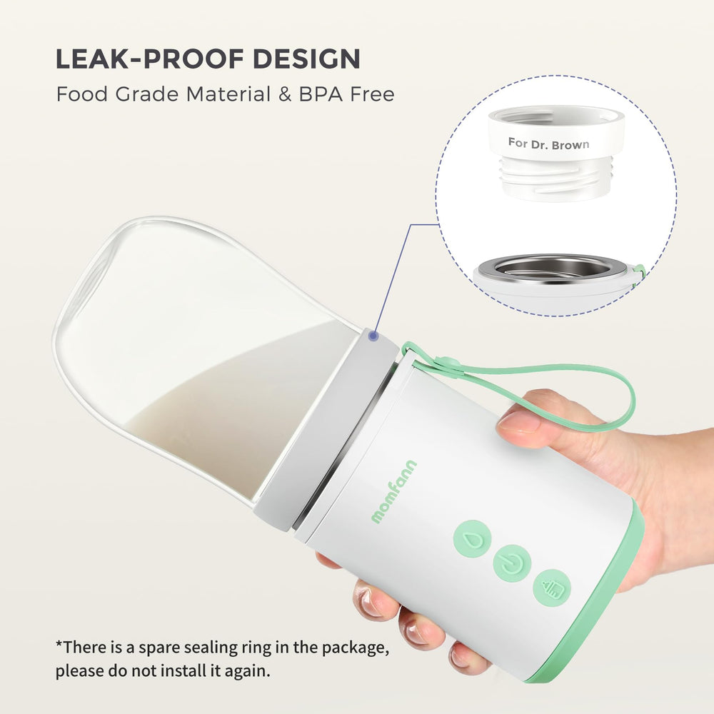MOMFANN temperature settings 98–122°F for gentle, controlled warming.