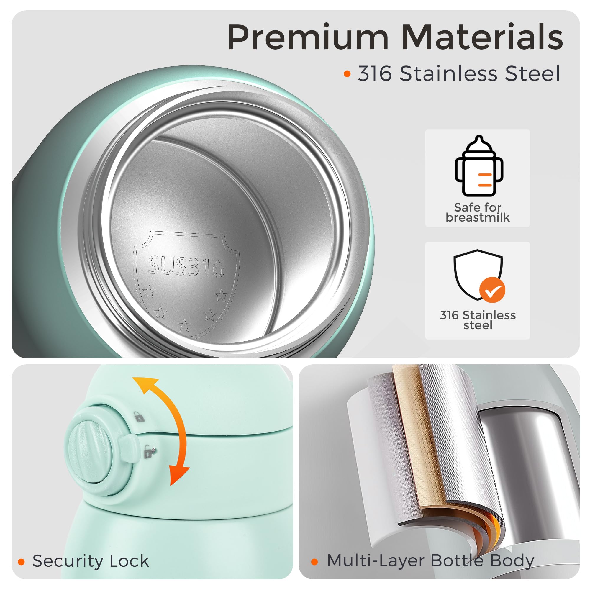 MOMFANN travel-compact design fits diaper bags and car cup holders.