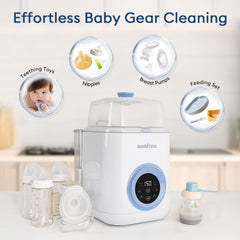 MOMFANN bottle-washer-top-tray provides ample space for assorted bottles