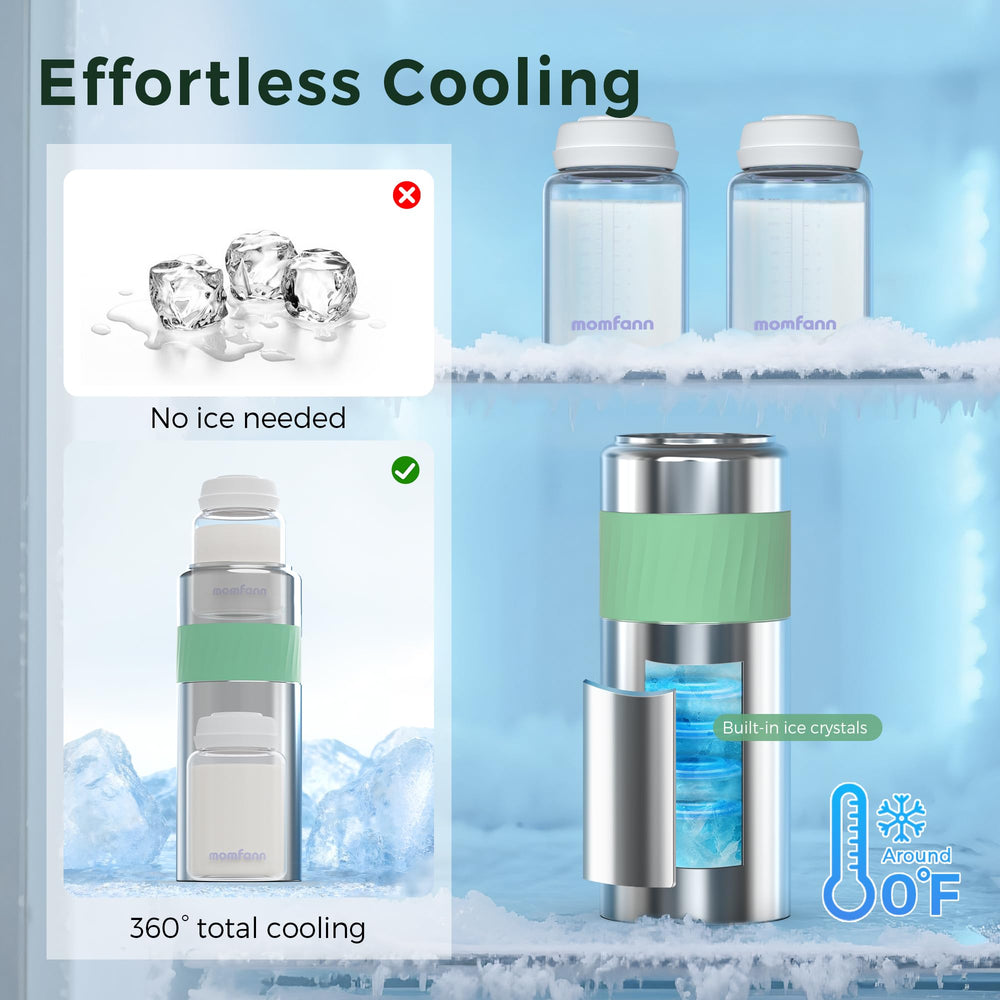 MOMFANN BPA-free materials provide safe milk storage during outings.