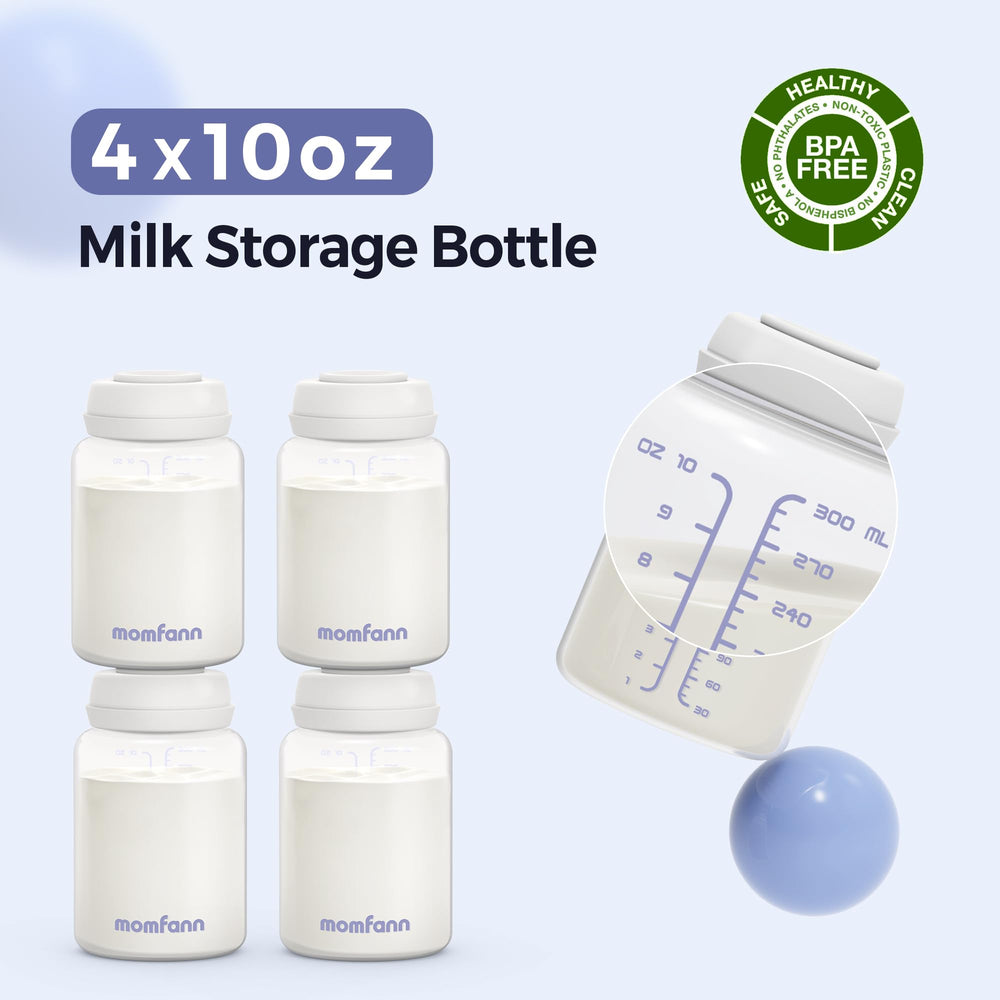 MOMFANN microwave-safe bottle opened for direct reheating, saving time during busy feeds.