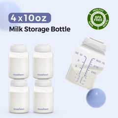 MOMFANN microwave-safe bottle opened for direct reheating, saving time during busy feeds.
