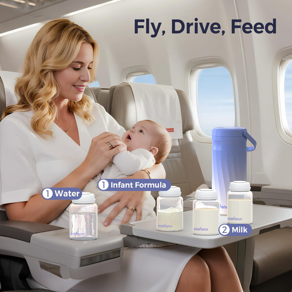 MOMFANN wide-neck compatibility allows instant feeding without transfer hassles.