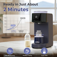 MOMFANN DIY powder-water ratio settings illustrate customizable feeding accuracy.