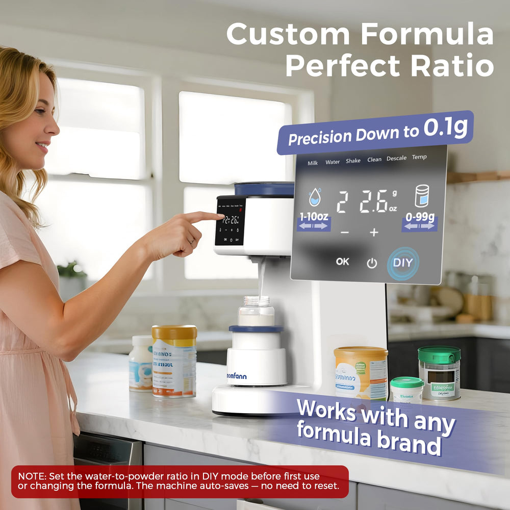 MOMFANN formula maker operates quietly during night feeds