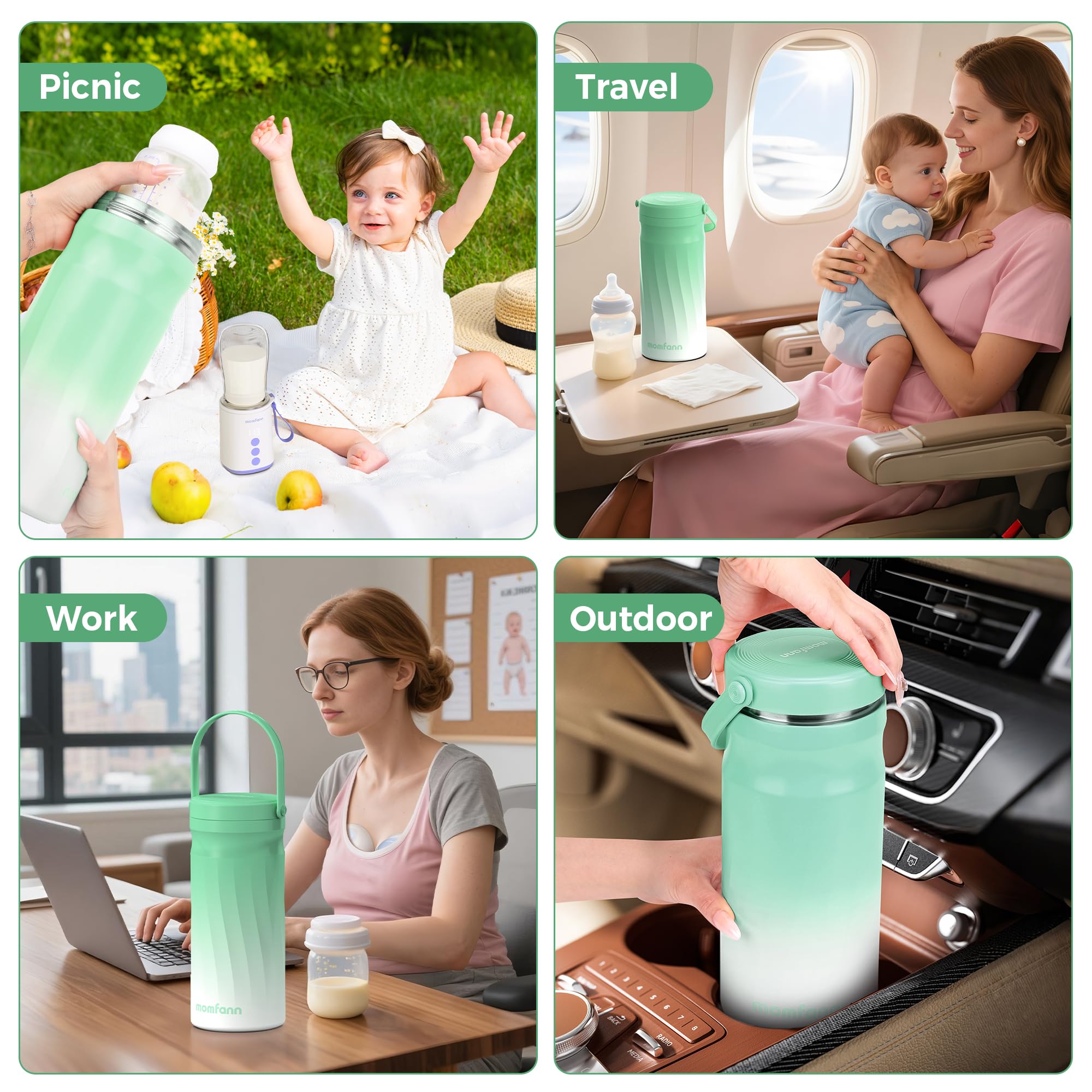 MOMFANN no external ice packs required increases convenience on trips.