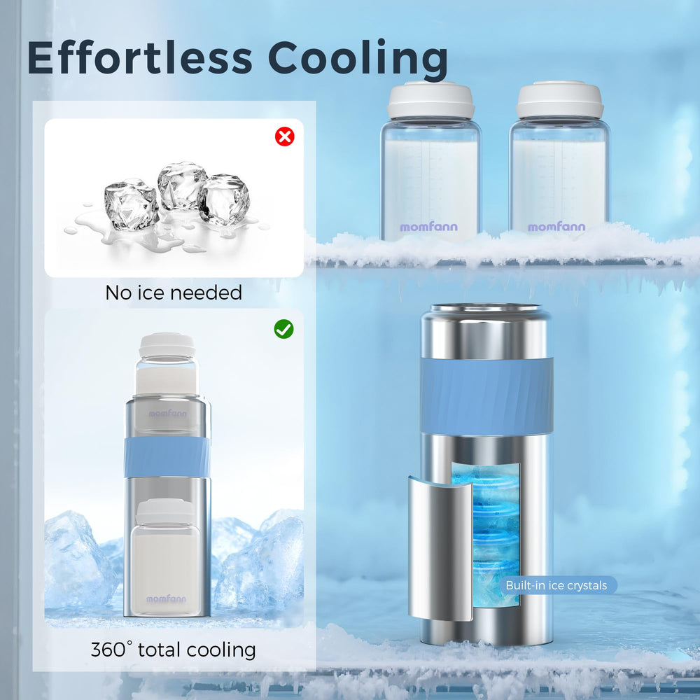 MOMFANN outdoor-use-ready cooler enables zoo trips and hikes.