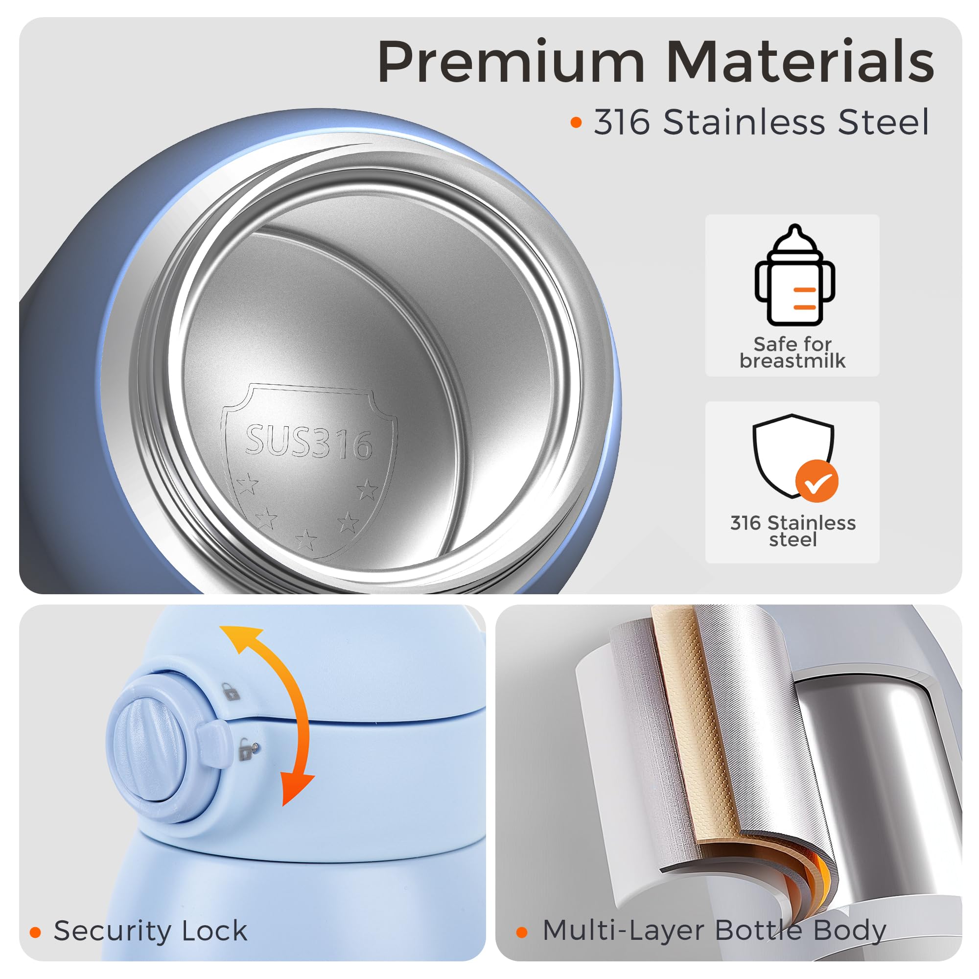 MOMFANN safe materials and leak-proof design in a compact unit.