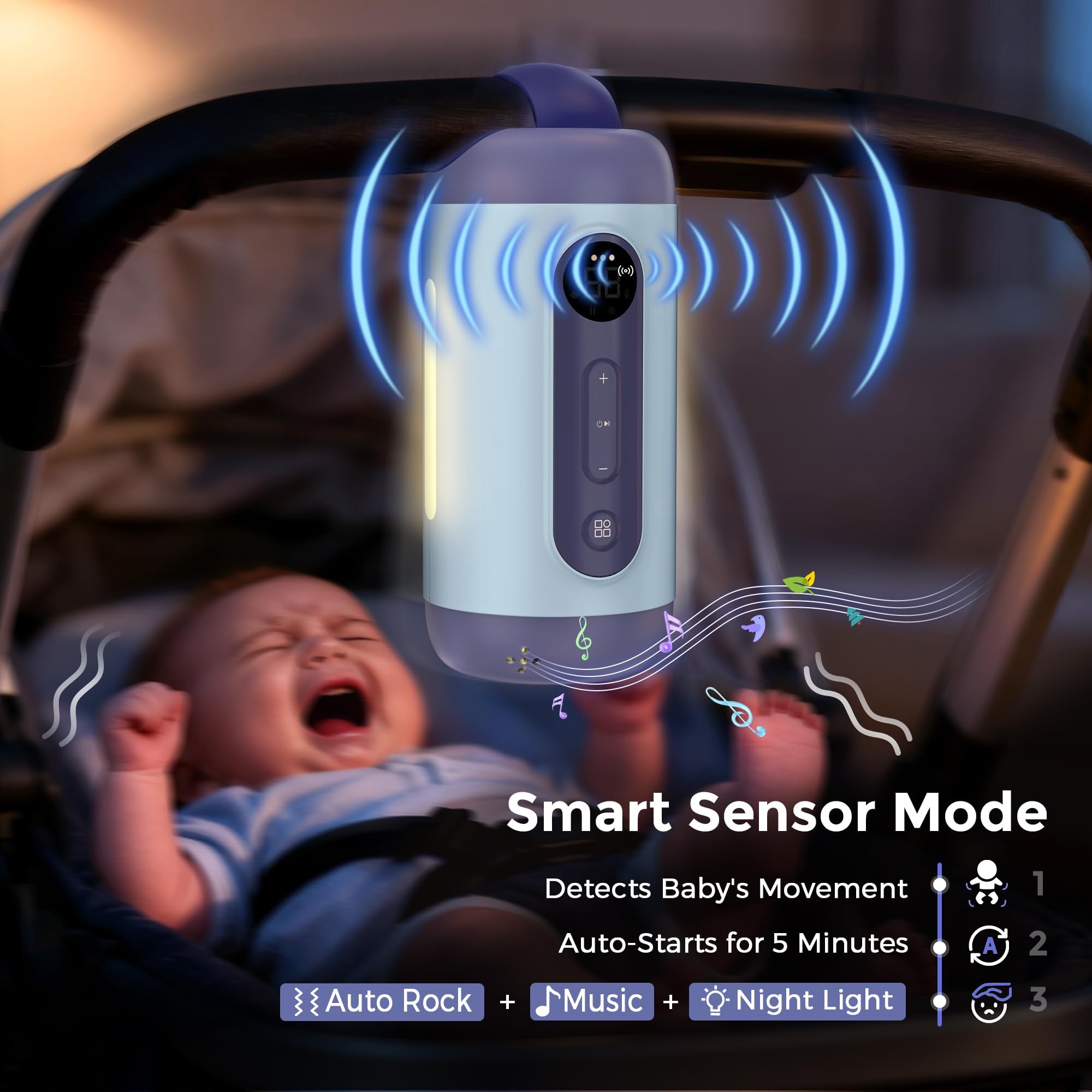 MOMFANN travel friendly baby gear attachment secured for on the go use