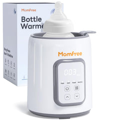 Momfree bottle warmer 8-in-1, quick warming for night feeds.