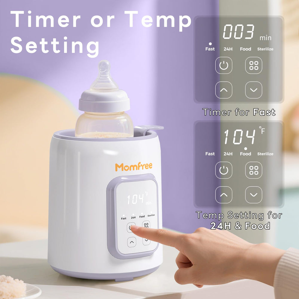 Momfree compact-design-makes a tidy addition to nursery or nightstand.
