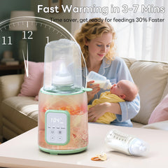 Momfree bottle warmer operates whisper-quiet during night feeds.